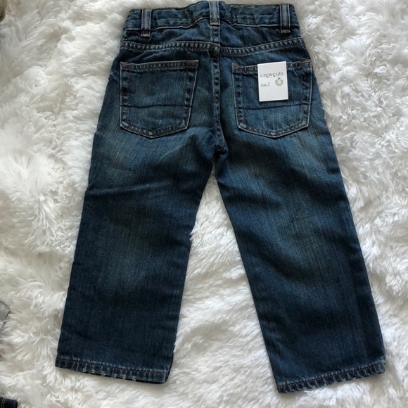 Jcrew crewcuts size 2 straight jeans - Picture 3 of 7